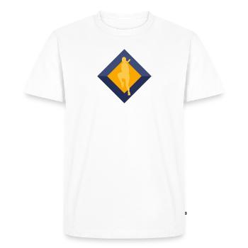 Aérobic Cardio Aérobic - T-shirt Premium bio Homme - blanc - Devant - Nico (187cm)