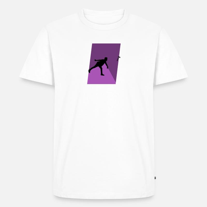 Axt Axe Throwing Axe Throwing - Men's Premium Organic T-Shirt - white
