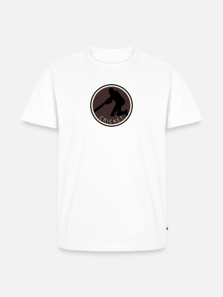 Pitcher Cricketspieler Cricketspieler - Männer Premium Bio T-Shirt - Weiß