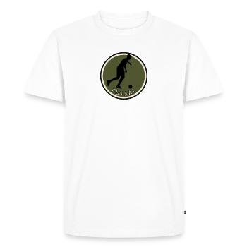 Joueur de futsal pour sports de balle - T-shirt Premium bio Homme - blanc - Devant - Nico (187cm)