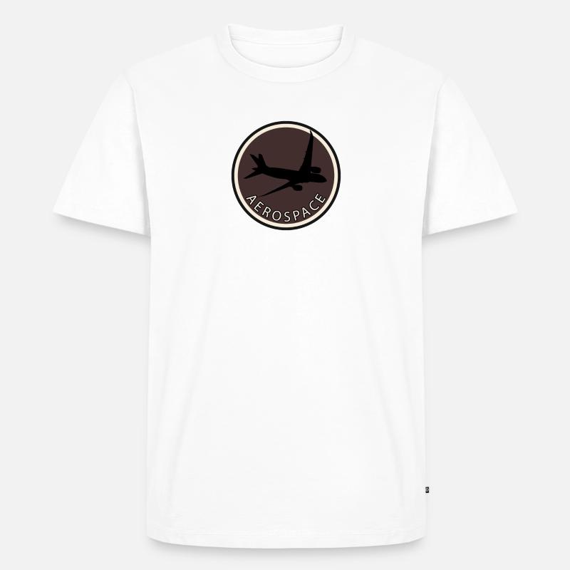 Luftfahrt Aerospace Pilot - Männer Premium Bio T-Shirt - Weiß
