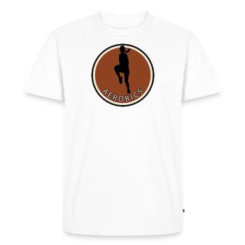 Cardio Exercise Aerobics - Men's Premium Organic T-Shirt - white - Front - Nico (187cm)