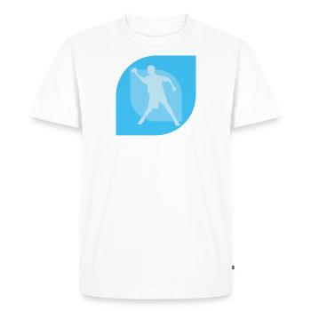 Dodgeball Joueur de Dodgeball Sports de balle - T-shirt Premium bio Homme - blanc - Devant - Nico (187cm)