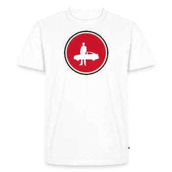 Car Sellers Auto Auto Show - Men's Premium Organic T-Shirt - white - Front - Nico (187cm)