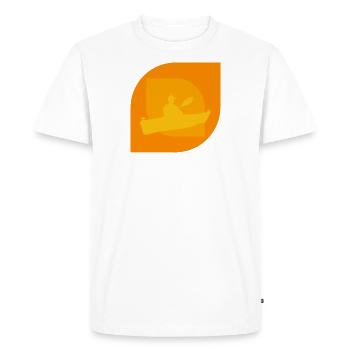 Kayaking Canoeing Whitewater - Men's Premium Organic T-Shirt - white - Front - Nico (187cm)