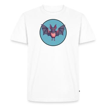 Bat Wings - Men's Premium Organic T-Shirt - white - Front - Nico (187cm)