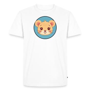Mice Cheese Rodent - Men's Premium Organic T-Shirt - white - Front - Nico (187cm)