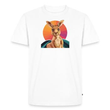 Kangourou Sydney Melbourne - T-shirt Premium bio Homme - blanc - Devant - Nico (187cm)
