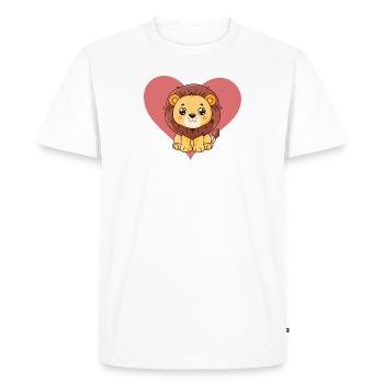 Loewe Lioness - Men's Premium Organic T-Shirt - white - Front - Nico (187cm)