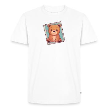 Baer Forest Animal Bar - T-shirt Premium bio Homme - blanc - Devant - Nico (187cm)