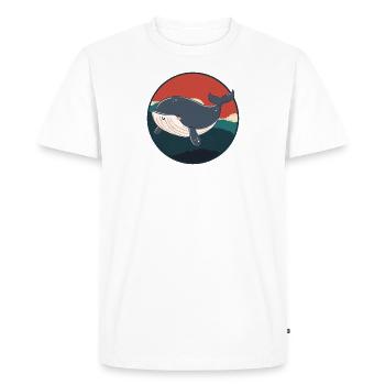 baleine créature marine créatures marines - T-shirt Premium bio Homme - blanc - Devant - Nico (187cm)