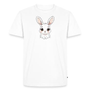 Lapin de Pâques Lapin de Pâques - T-shirt Premium bio Homme - blanc - Devant - Nico (187cm)