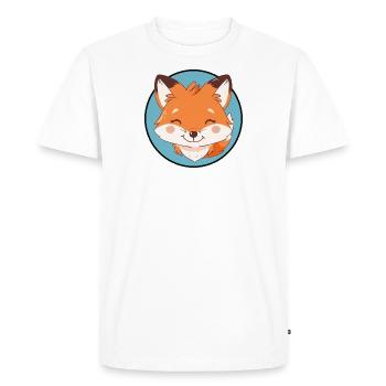 Fox Forest - Men's Premium Organic T-Shirt - white - Front - Nico (187cm)