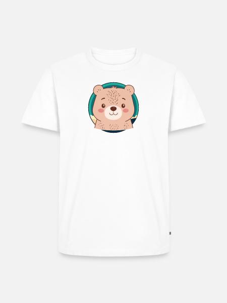 Baer Waldtier Waldbewohner - Männer Premium Bio T-Shirt - Weiß