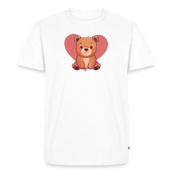 Baer Grizzly - T-shirt Premium bio Homme - blanc - Devant - Nico (187cm)