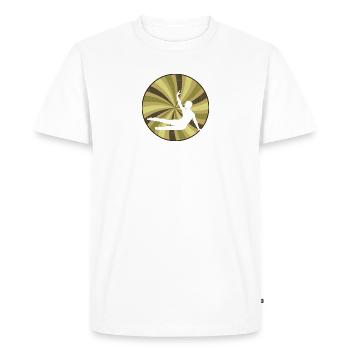 Gymnastics training Handstand - Men's Premium Organic T-Shirt - white - Front - Nico (187cm)