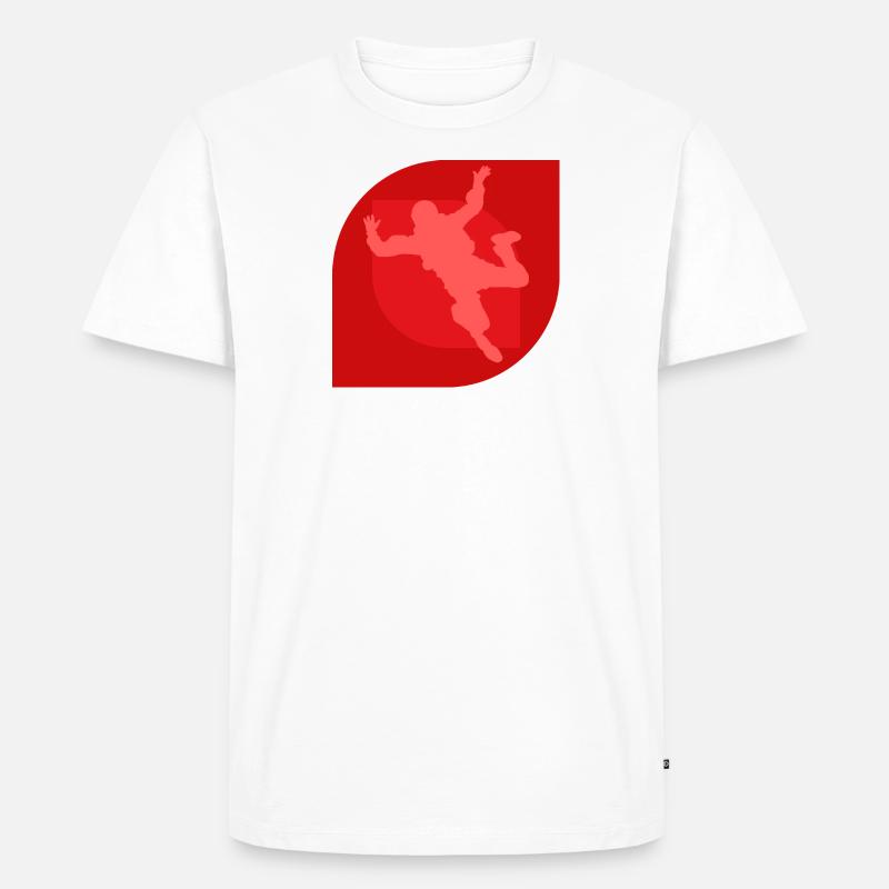 Skydiving Luft - Männer Premium Bio T-Shirt - Weiß