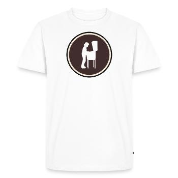 Pinball Gambler - Men's Premium Organic T-Shirt - white - Front - Nico (187cm)