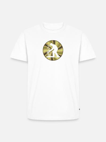 Gartenarbeit Garten - Männer Premium Bio T-Shirt - Weiß