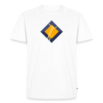 Gymnastics Training Gymnastics Trainer - Men's Premium Organic T-Shirt - white - Front - Nico (187cm)
