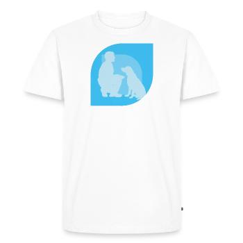 Dog Training Agility Dog Trainer - Men's Premium Organic T-Shirt - white - Front - Nico (187cm)