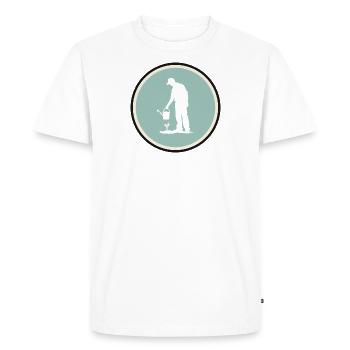 Jardinage Jardinier Jardinier amateur - T-shirt Premium bio Homme - blanc - Devant - Nico (187cm)