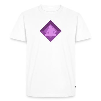DJ Techno House - Men's Premium Organic T-Shirt - white - Front - Nico (187cm)
