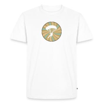 Parachutisme Parapente Adrénaline - T-shirt Premium bio Homme - blanc - Devant - Nico (187cm)