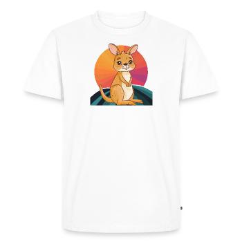 Kaenguru Kangaroo Melbourne - T-shirt Premium bio Homme - blanc - Devant - Nico (187cm)