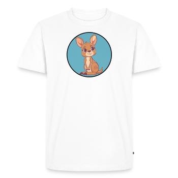 Kaenguru Sydney - T-shirt Premium bio Homme - blanc - Devant - Nico (187cm)