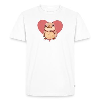 Quak Duck Duck - Men's Premium Organic T-Shirt - white - Front - Nico (187cm)