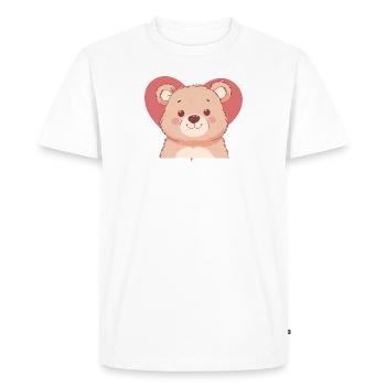 Baer Bears Ours polaire - T-shirt Premium bio Homme - blanc - Devant - Nico (187cm)