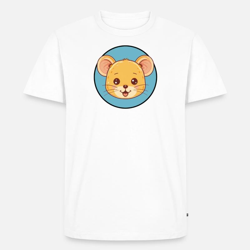 Mäuschen Mäuse Maus - Männer Premium Bio T-Shirt - Weiß