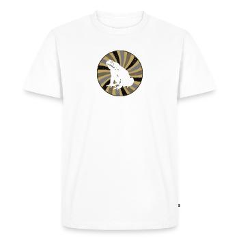Frog Pond Newt - Men's Premium Organic T-Shirt - white - Front - Nico (187cm)
