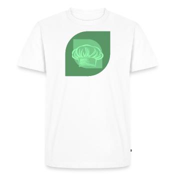 Cuisinier Cuisinier Cuisinier - T-shirt Premium bio Homme - blanc - Devant - Nico (187cm)