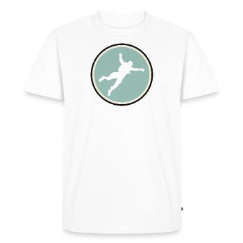 Parachutisme Air Base Jump - T-shirt Premium bio Homme - blanc - Devant - Nico (187cm)