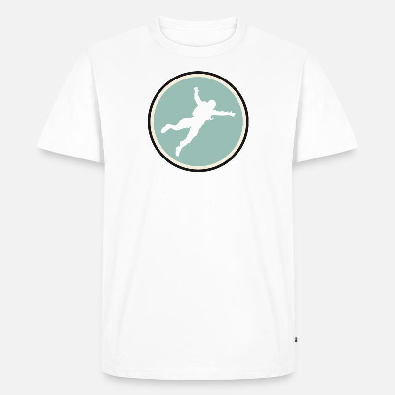 Skydiving Luft Base Jumping - Männer Premium Bio T-Shirt - Weiß