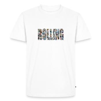 rolling 1 - Men's Premium Organic T-Shirt - white - Front - Nico (187cm)