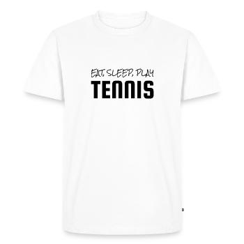 Tennis - Sport - Racket - Tennis Player - Tenis - Men's Premium Organic T-Shirt - white - Front - Nico (187cm)
