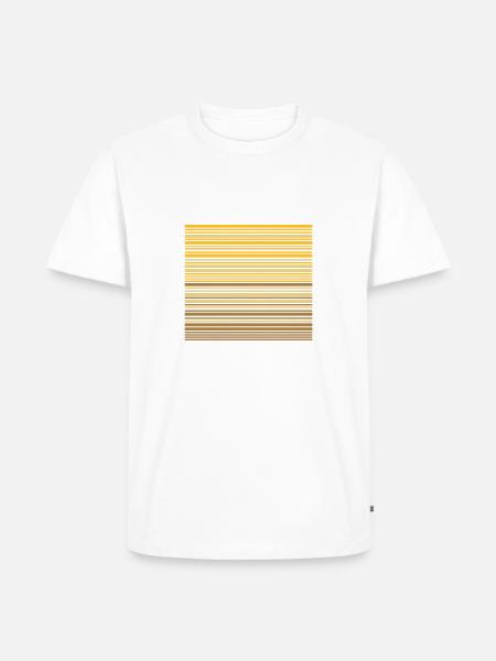 Stripe Gradient Carnival - Men's Premium Organic T-Shirt - white