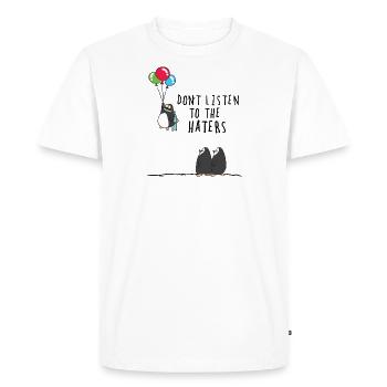 ceux qui haïssent - T-shirt Premium bio Homme - blanc - Devant - Nico (187cm)