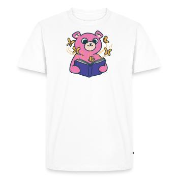 Wildlife Grizzly Brown Bear Kids Books - Men's Premium Organic T-Shirt - white - Front - Nico (187cm)