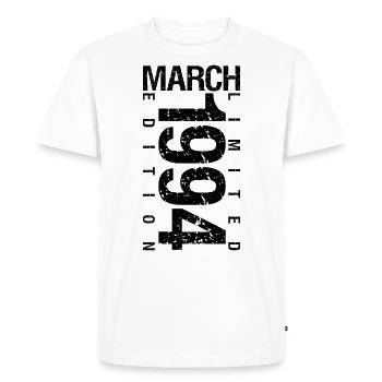 Anniversaire Mars 1994 Mars né en Mars - T-shirt Premium bio Homme - blanc - Devant - Nico (187cm)