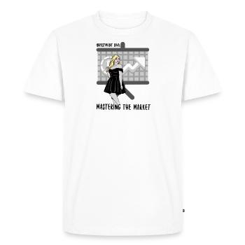 Investment-Diva: Den Markt beherrschen - Männer Premium Bio T-Shirt - Weiß - Vorne - Nico (187cm)