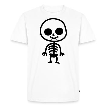 skeleton - Men's Premium Organic T-Shirt - white - Front - Nico (187cm)