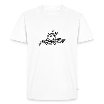 No Future - Men's Premium Organic T-Shirt - white - Front - Nico (187cm)