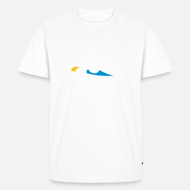 Schwimmer Icon - Männer Premium Bio T-Shirt - Weiß