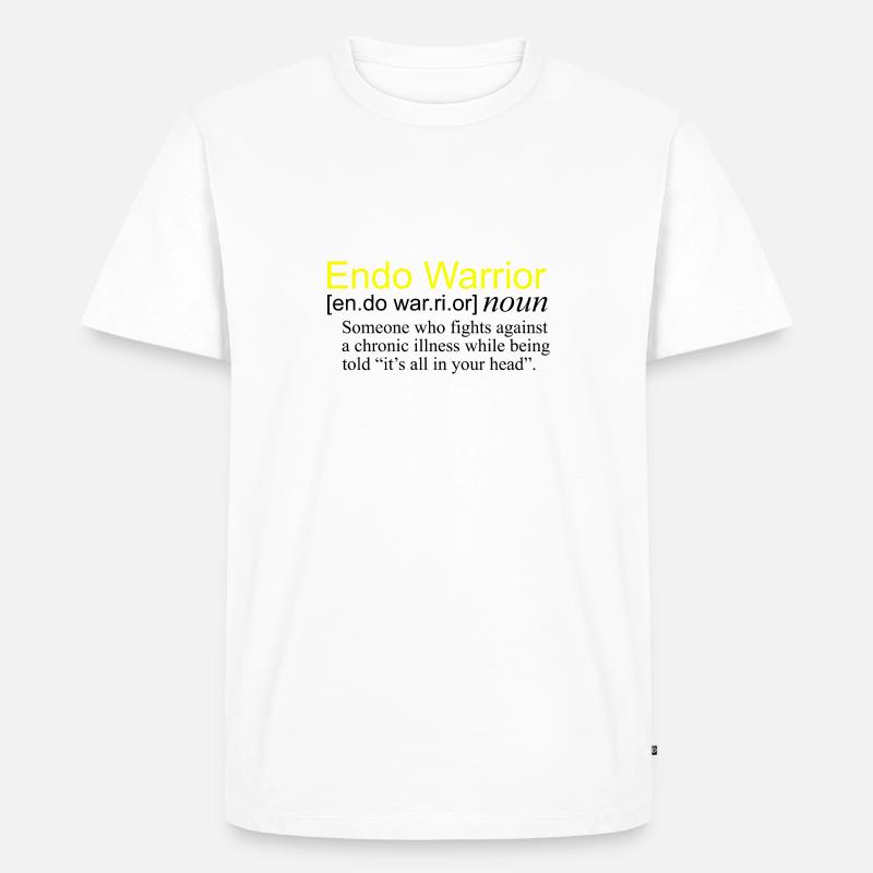 Definition Endo Warrior - Männer Premium Bio T-Shirt - Weiß