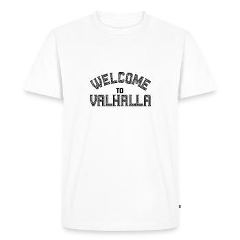 Bienvenue au Valhalla - T-shirt Premium bio Homme - blanc - Devant - Nico (187cm)