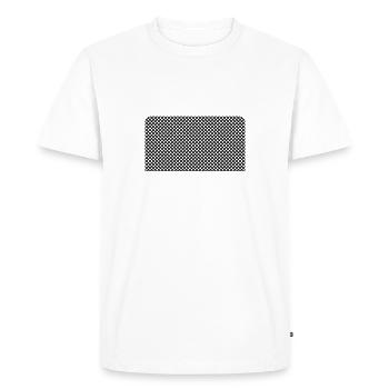 Grille - T-shirt Premium bio Homme - blanc - Devant - Nico (187cm)